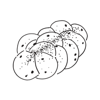 Rosh Hashanah 2026 Challah aux raisins secs (rond)